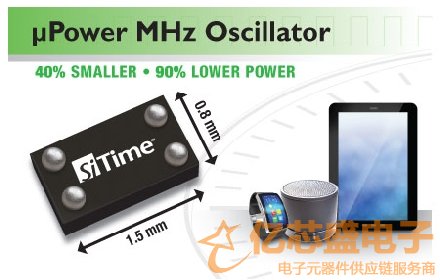 μPower MEMS振荡器SiT8021系列